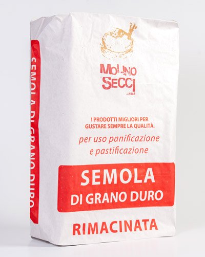 Farina grano duro rimacinata - Molino Secci